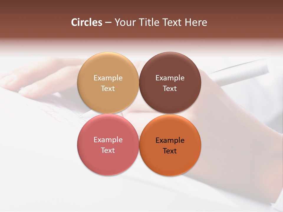 Signature Clerk Closeup PowerPoint Template