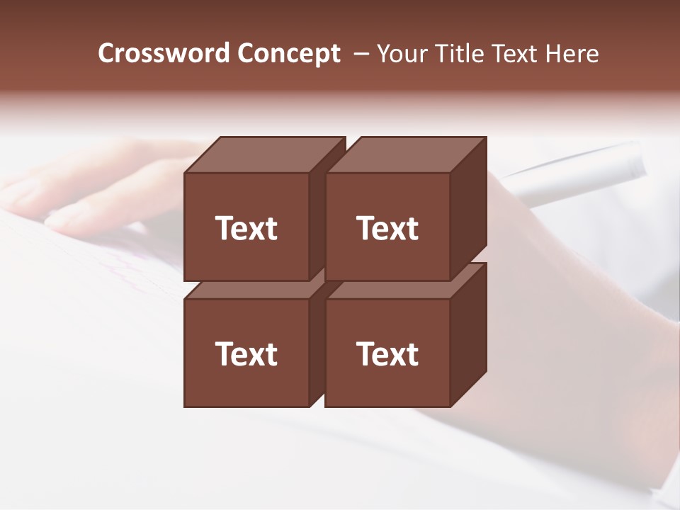 Signature Clerk Closeup PowerPoint Template