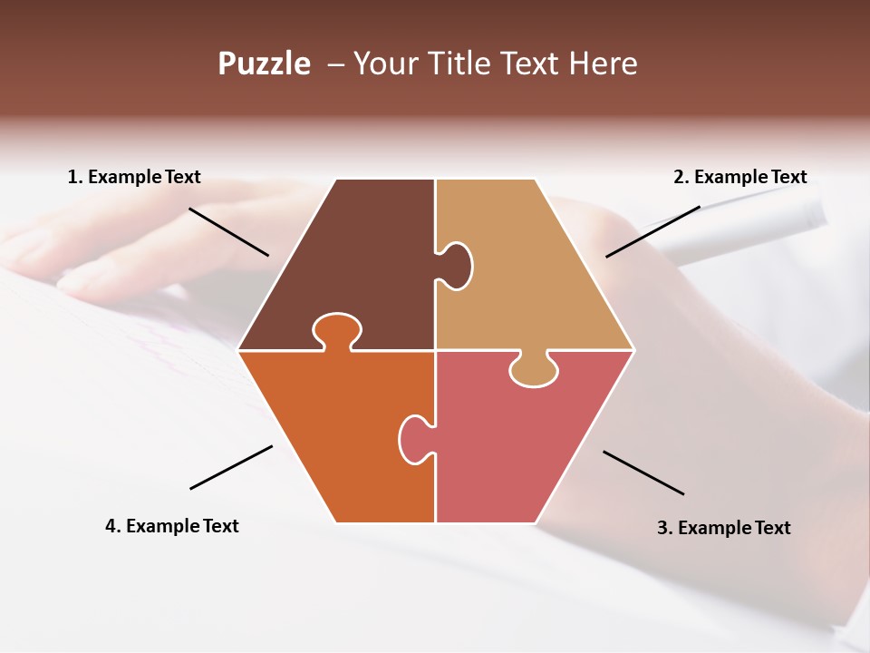 Signature Clerk Closeup PowerPoint Template