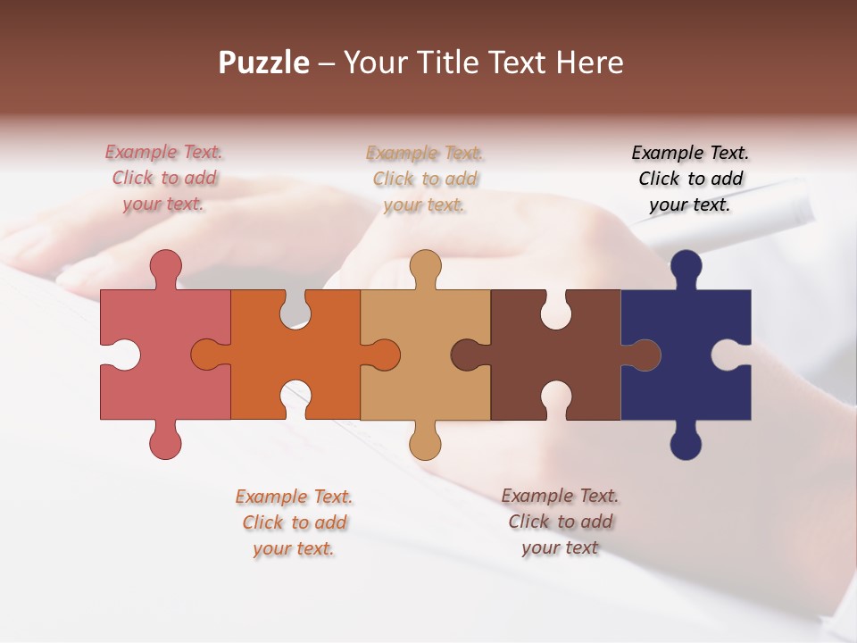 Signature Clerk Closeup PowerPoint Template