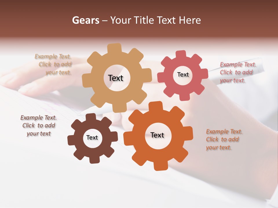 Signature Clerk Closeup PowerPoint Template