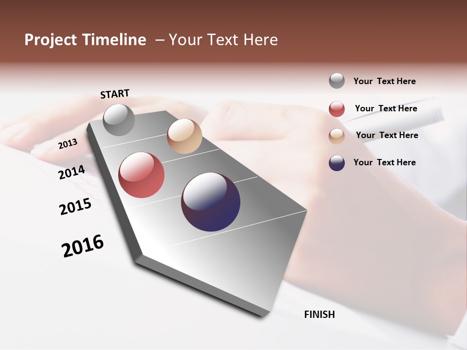 Signature Clerk Closeup PowerPoint Template