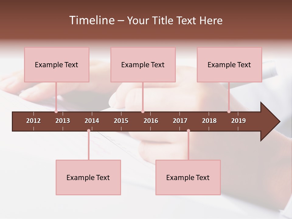 Signature Clerk Closeup PowerPoint Template