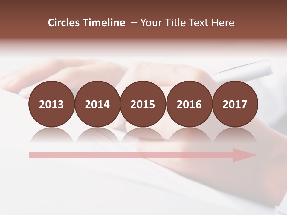 Signature Clerk Closeup PowerPoint Template