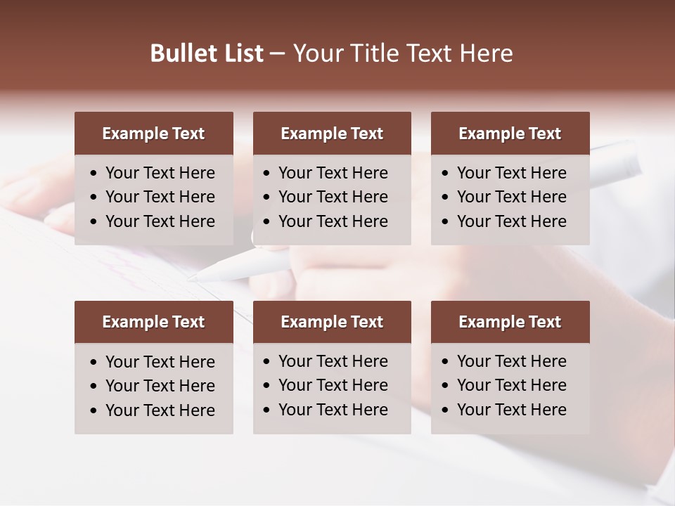 Signature Clerk Closeup PowerPoint Template