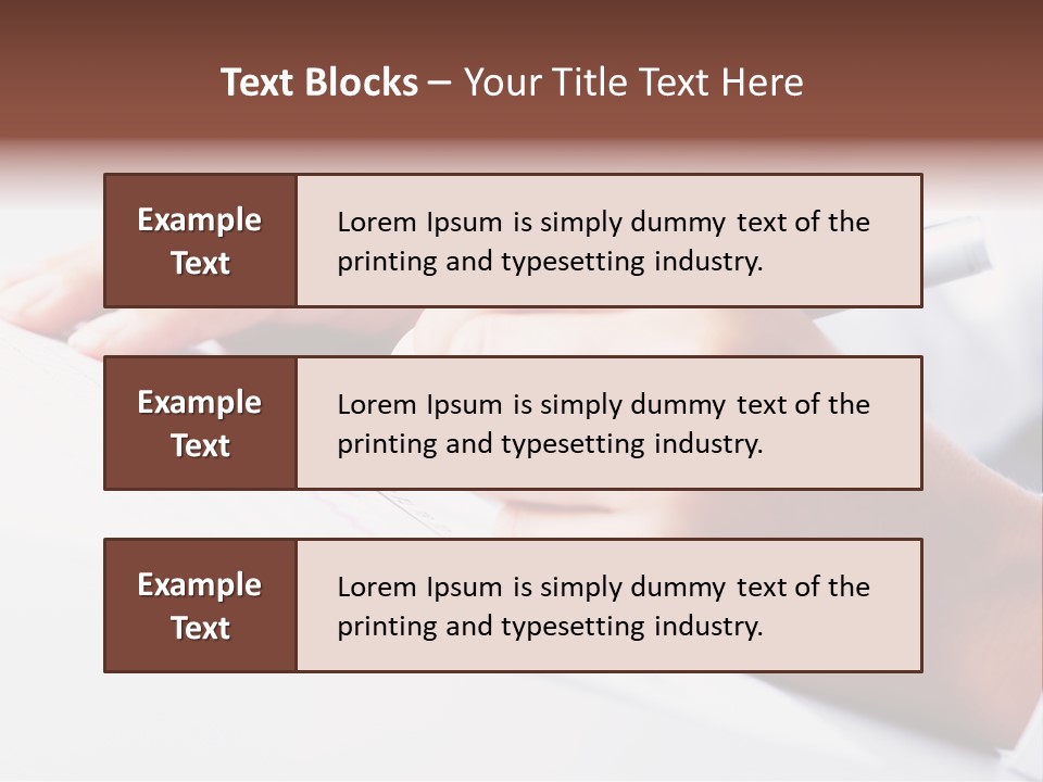 Signature Clerk Closeup PowerPoint Template