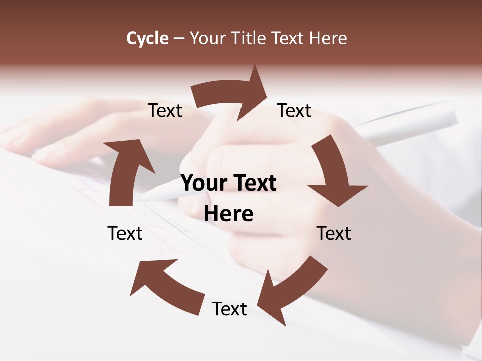 Signature Clerk Closeup PowerPoint Template