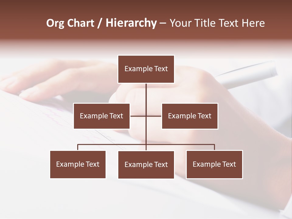 Signature Clerk Closeup PowerPoint Template