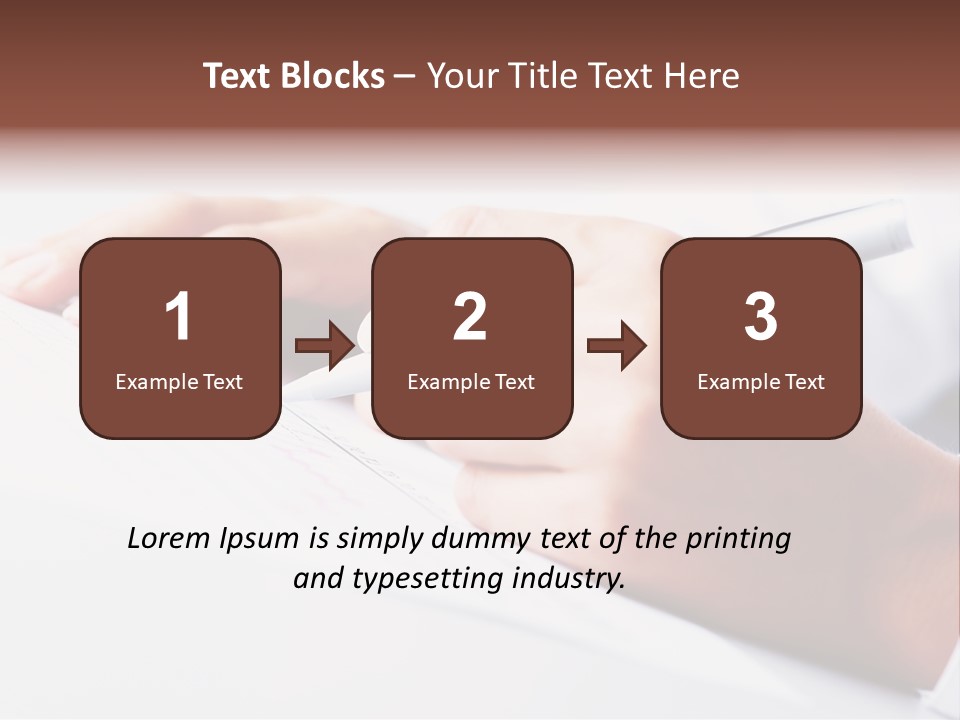 Signature Clerk Closeup PowerPoint Template