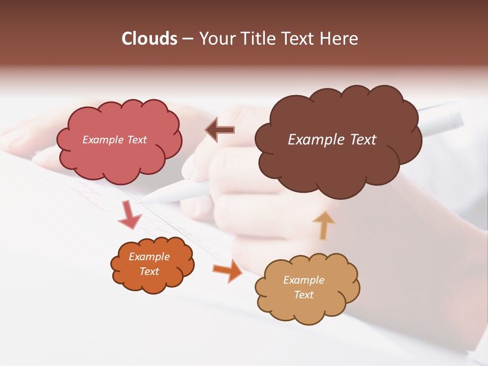 Signature Clerk Closeup PowerPoint Template