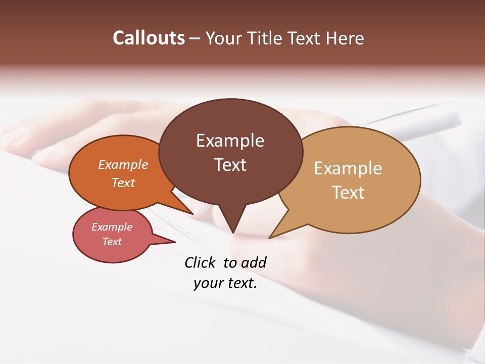 Signature Clerk Closeup PowerPoint Template