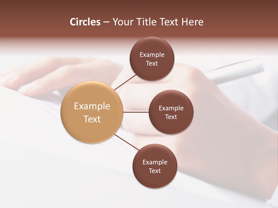 Signature Clerk Closeup PowerPoint Template