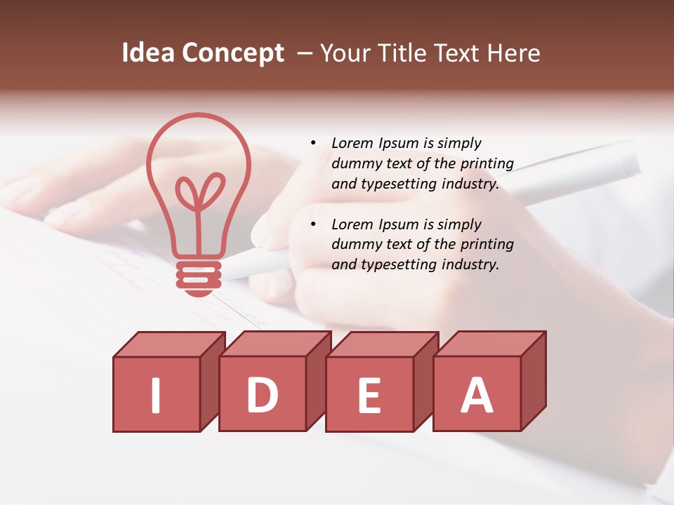 Signature Clerk Closeup PowerPoint Template