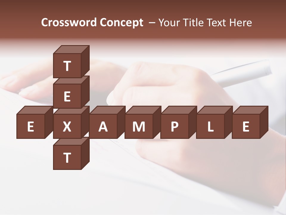 Signature Clerk Closeup PowerPoint Template