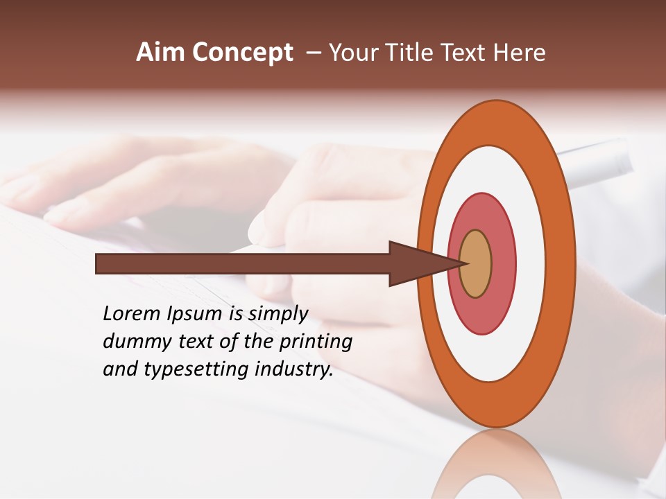 Signature Clerk Closeup PowerPoint Template