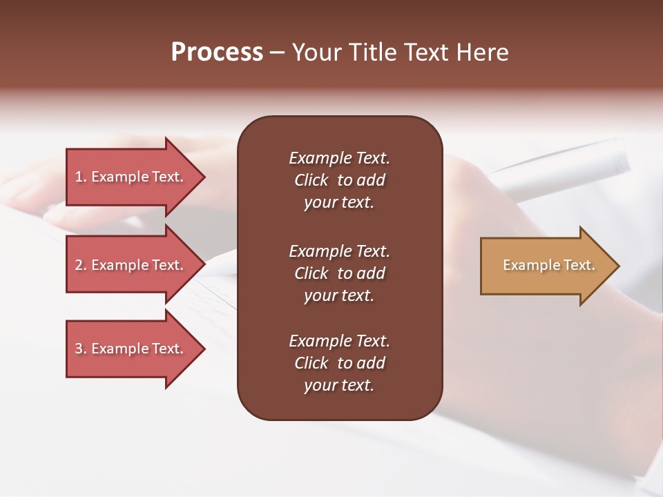 Signature Clerk Closeup PowerPoint Template