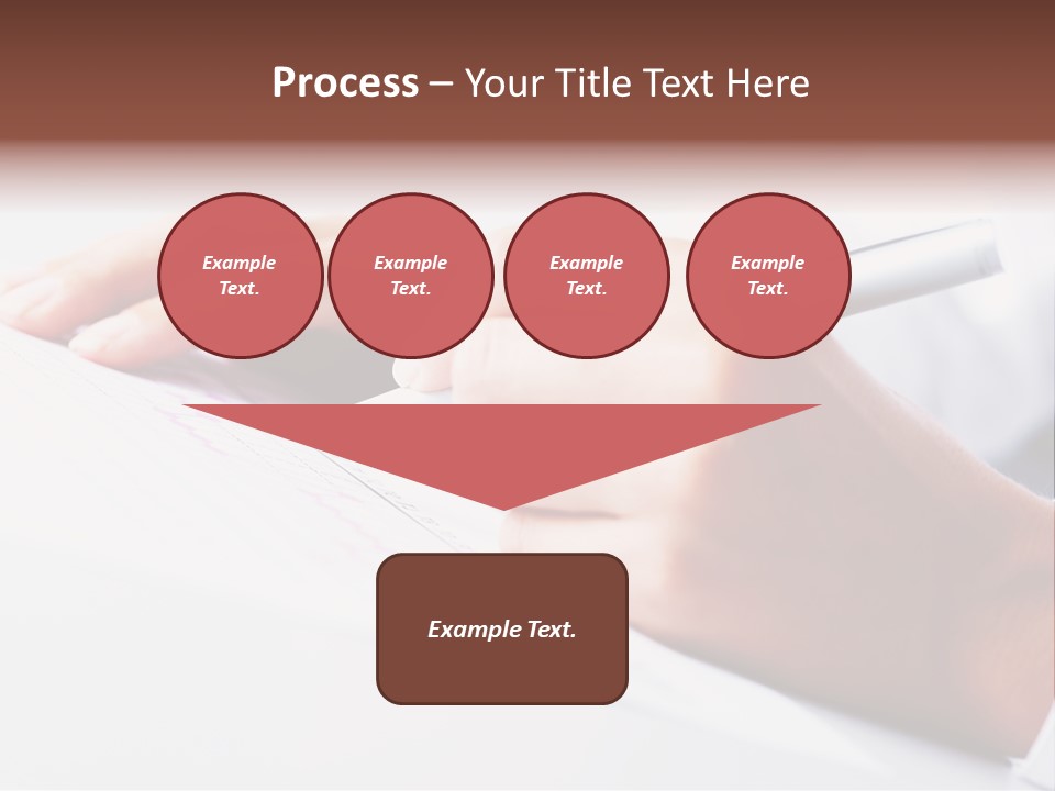 Signature Clerk Closeup PowerPoint Template