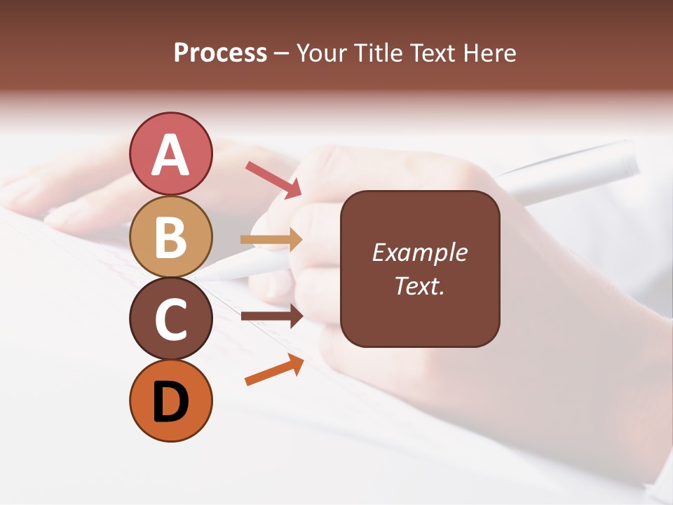 Signature Clerk Closeup PowerPoint Template
