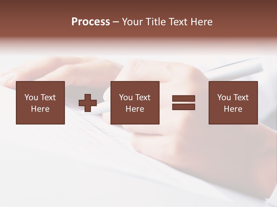Signature Clerk Closeup PowerPoint Template