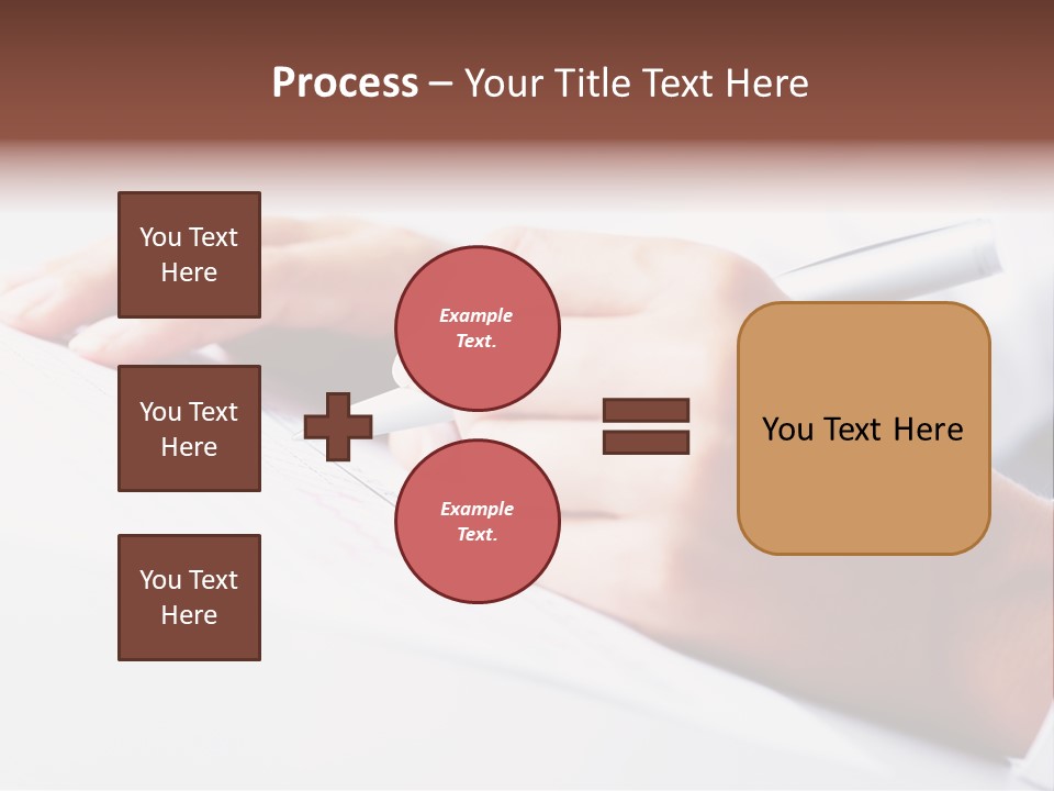 Signature Clerk Closeup PowerPoint Template