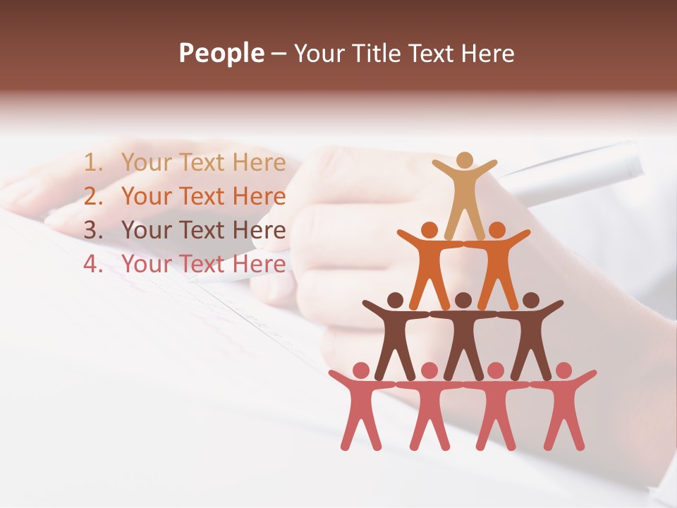 Signature Clerk Closeup PowerPoint Template