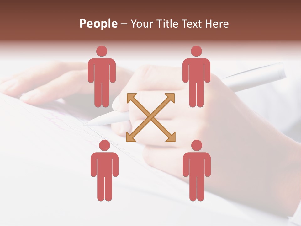 Signature Clerk Closeup PowerPoint Template