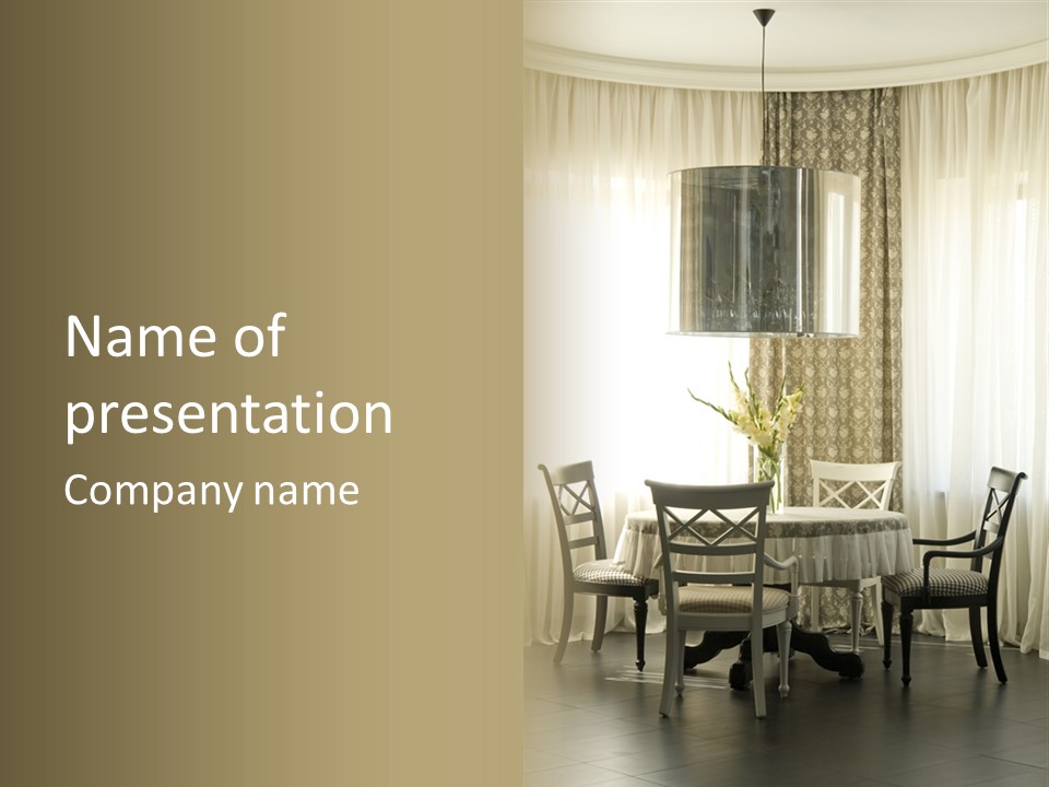 Served Lamp Estate PowerPoint Template