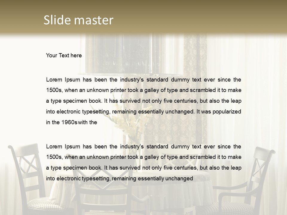 Served Lamp Estate PowerPoint Template