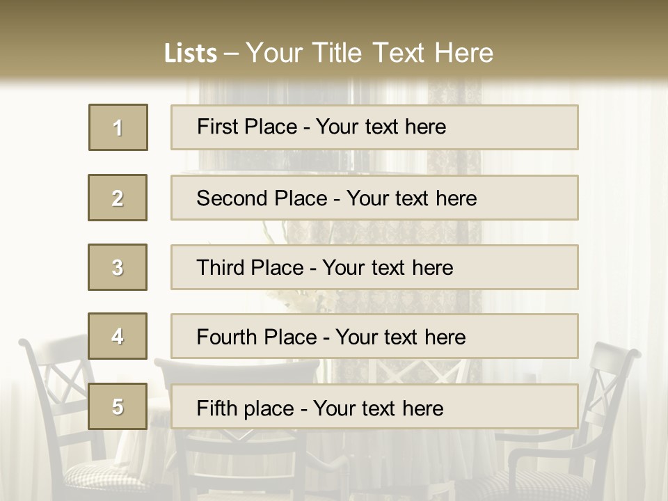 Served Lamp Estate PowerPoint Template
