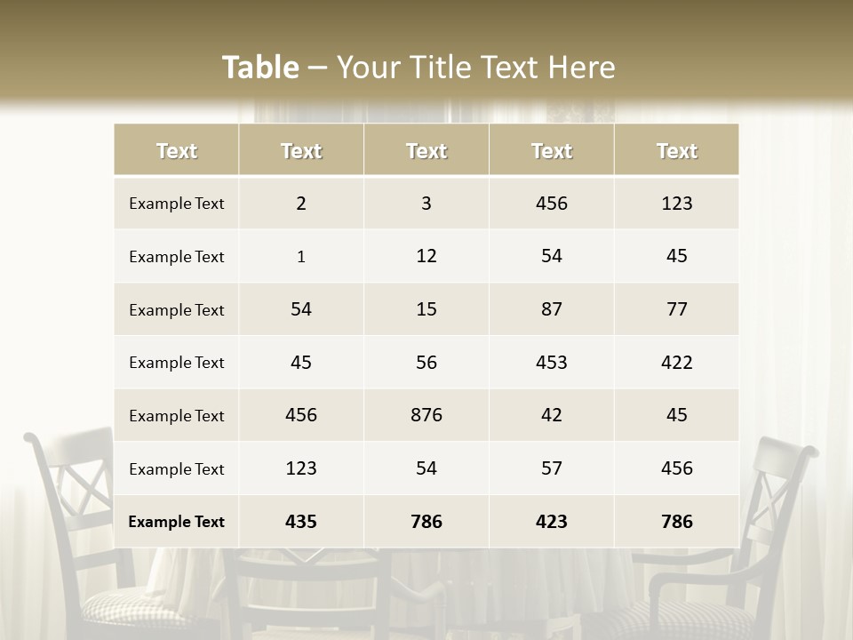 Served Lamp Estate PowerPoint Template
