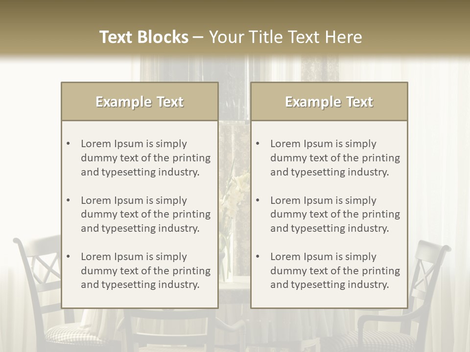 Served Lamp Estate PowerPoint Template
