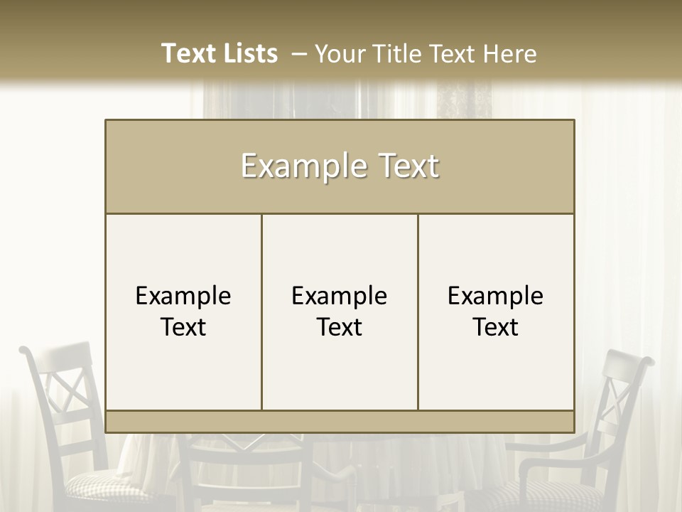 Served Lamp Estate PowerPoint Template