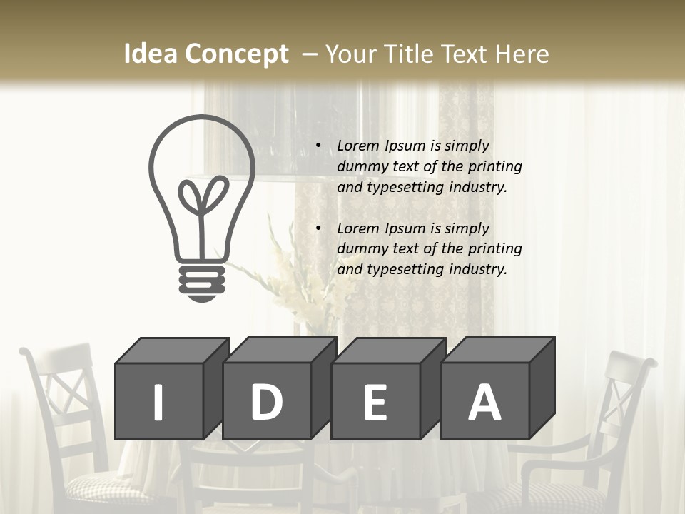 Served Lamp Estate PowerPoint Template