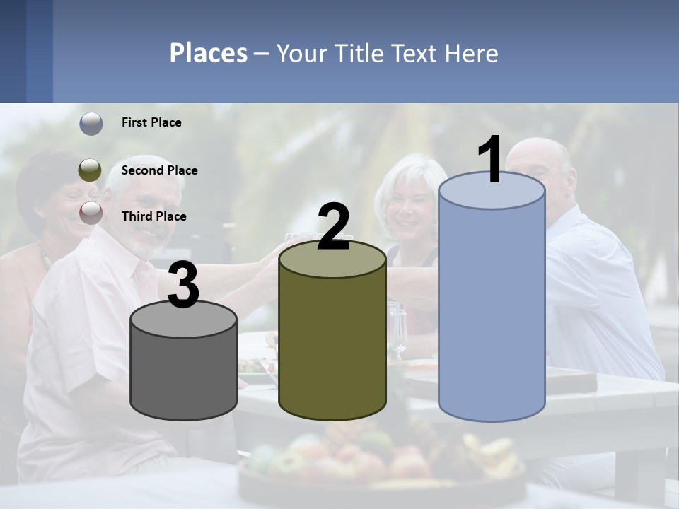 Happy Elderly Recreation PowerPoint Template