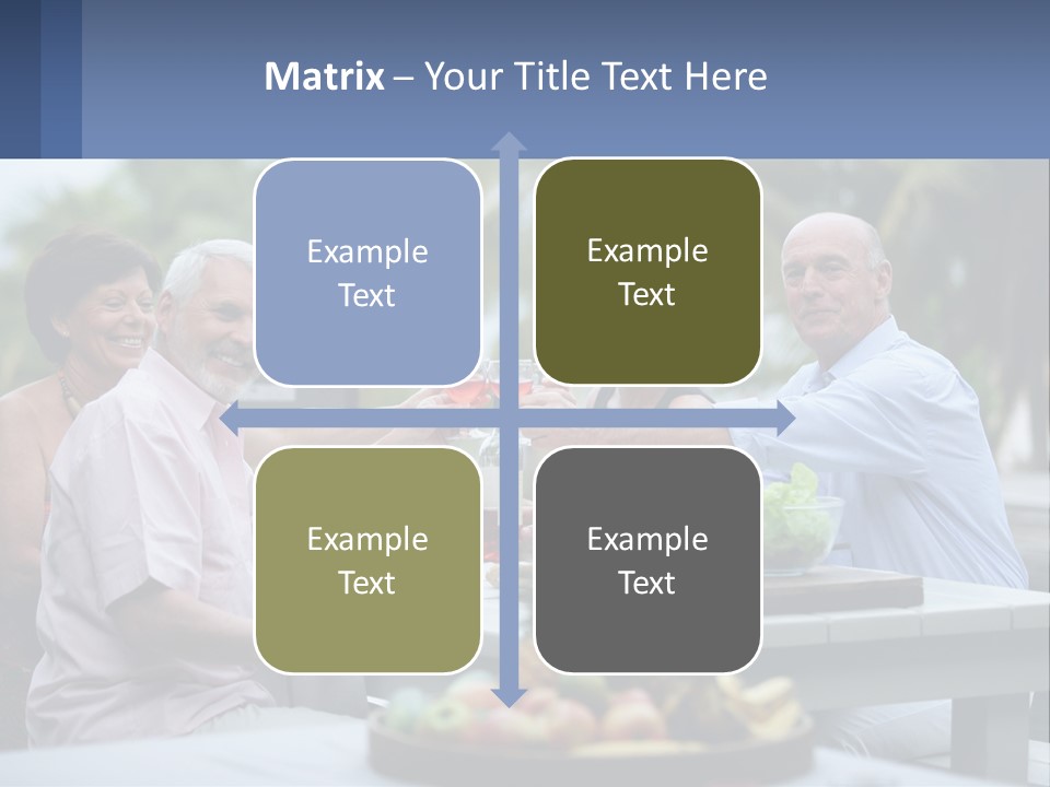 Happy Elderly Recreation PowerPoint Template