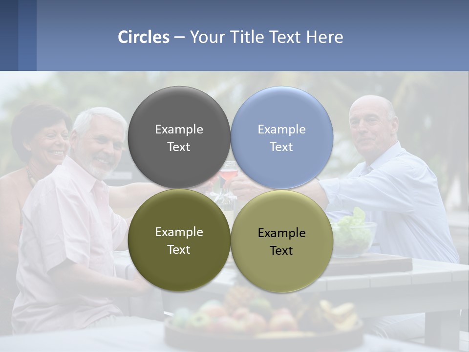 Happy Elderly Recreation PowerPoint Template