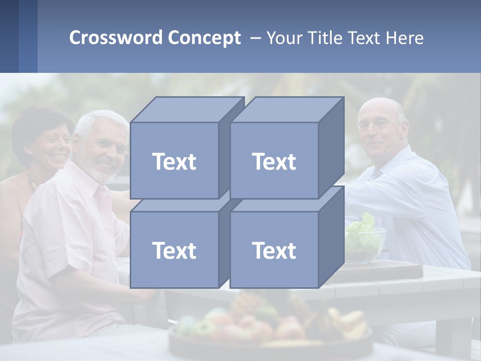 Happy Elderly Recreation PowerPoint Template