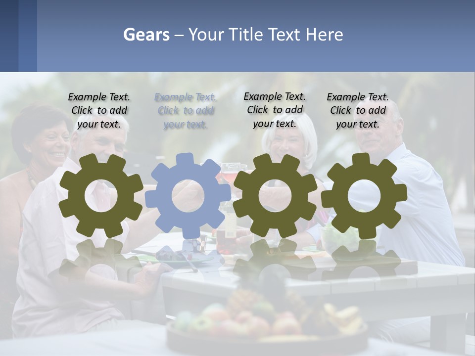 Happy Elderly Recreation PowerPoint Template