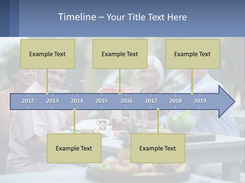 Happy Elderly Recreation PowerPoint Template