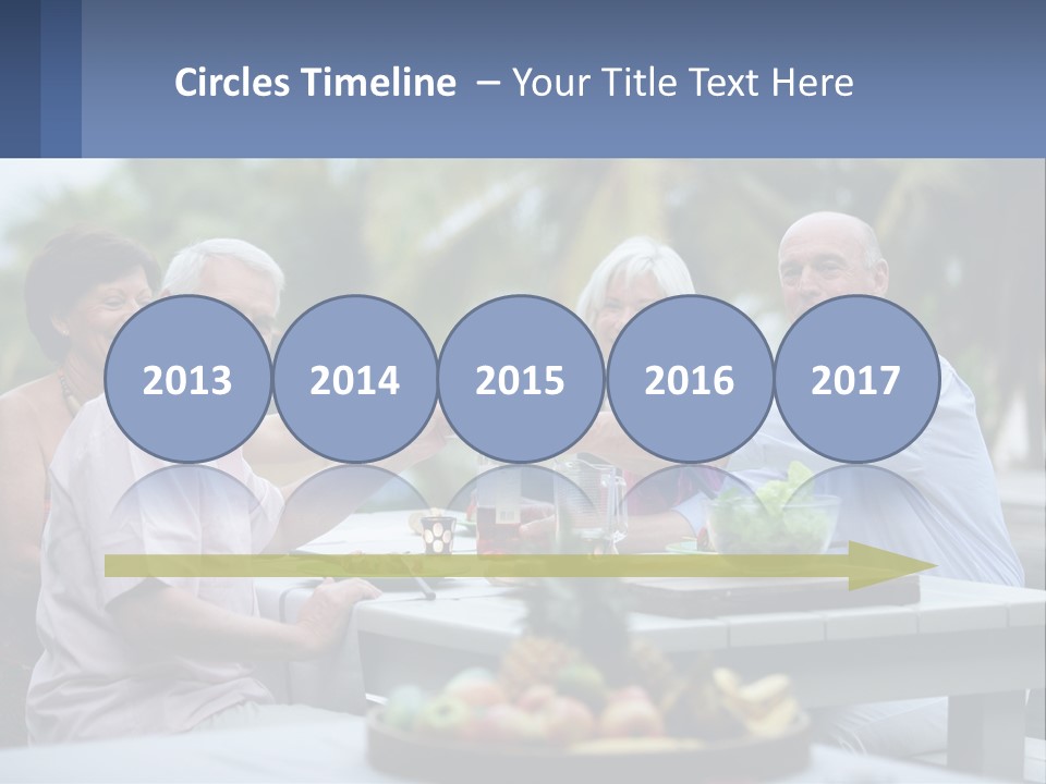 Happy Elderly Recreation PowerPoint Template