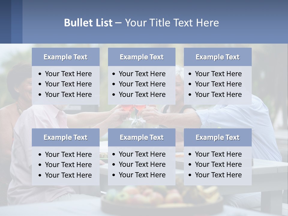 Happy Elderly Recreation PowerPoint Template