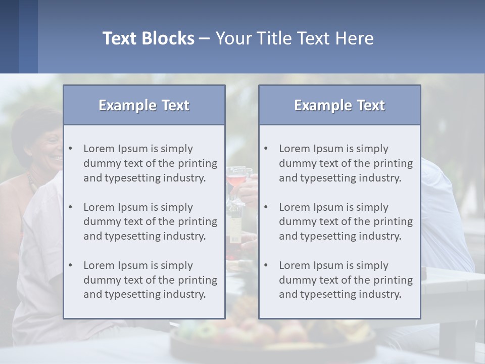 Happy Elderly Recreation PowerPoint Template