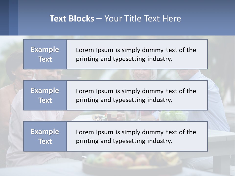 Happy Elderly Recreation PowerPoint Template