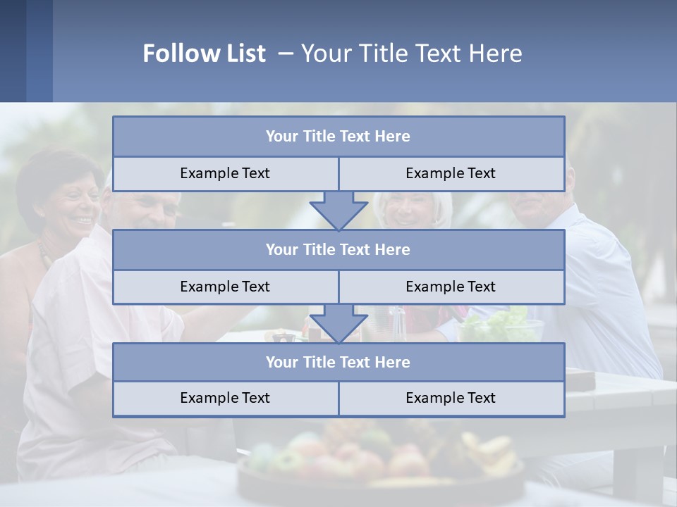 Happy Elderly Recreation PowerPoint Template