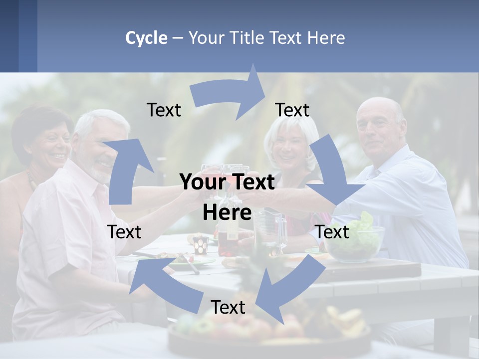 Happy Elderly Recreation PowerPoint Template