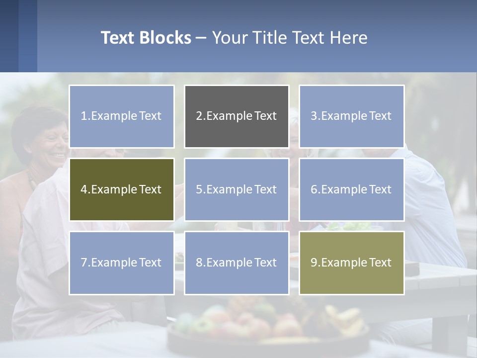 Happy Elderly Recreation PowerPoint Template