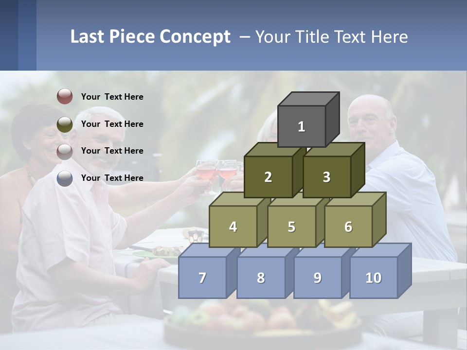 Happy Elderly Recreation PowerPoint Template