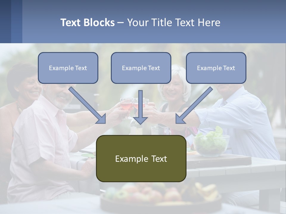 Happy Elderly Recreation PowerPoint Template