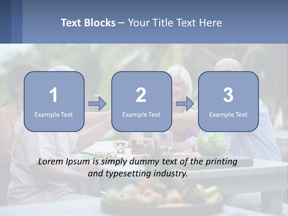 Happy Elderly Recreation PowerPoint Template