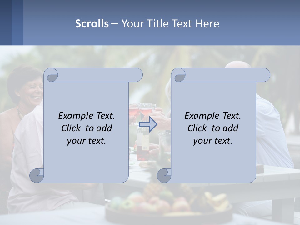 Happy Elderly Recreation PowerPoint Template